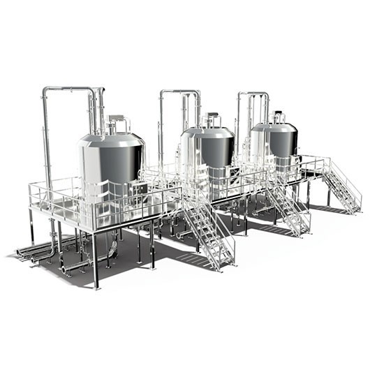 Комплекс платформ для обслуговування трьох хімічних реакторів по периметру