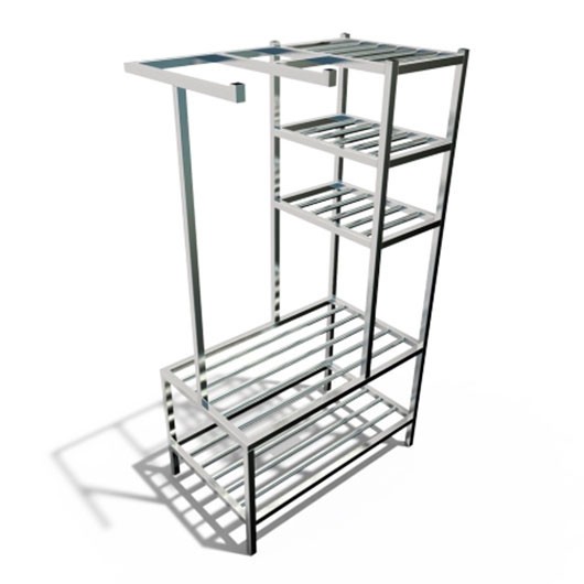 Стелаж фармацевтичний для зберігання інвентарю для прибирання